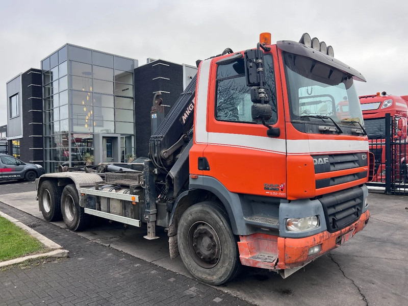 Мултилифт с кука камион, Камион с кран DAF CF 85.380 6X2 + MKG 141 A2 CRANE + 20 TON HOOKLIFT - EURO 3 - MANUAL GEAR - 10 TYRES: снимка 16