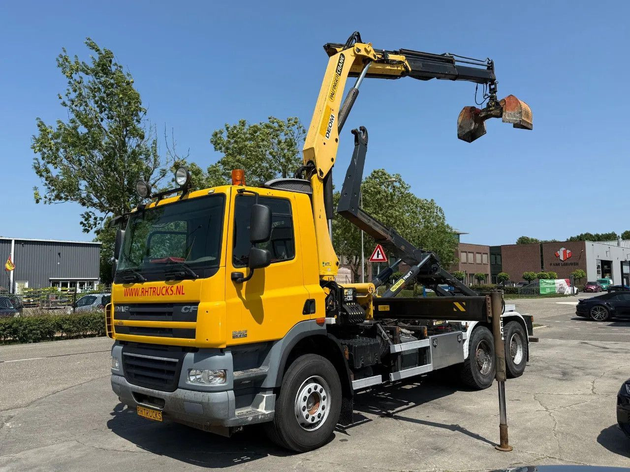 DAF CF 85.410 6X4 - EURO 5 + PALFINGER PK15500 + REM - Мултилифт с кука камион, Камион с кран: снимка 5 DAF CF 85.410 6X4 - EURO 5 + PALFINGER PK15500 + REM - Мултилифт с кука камион, Камион с кран: снимка 5