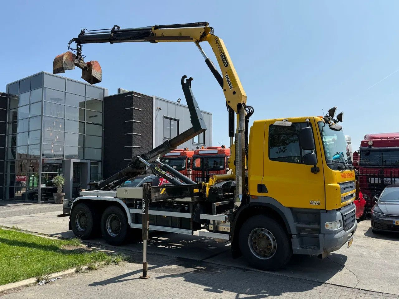 DAF CF 85.410 6X4 - EURO 5 + PALFINGER PK15500 + REM - Мултилифт с кука камион, Камион с кран: снимка 2 DAF CF 85.410 6X4 - EURO 5 + PALFINGER PK15500 + REM - Мултилифт с кука камион, Камион с кран: снимка 2