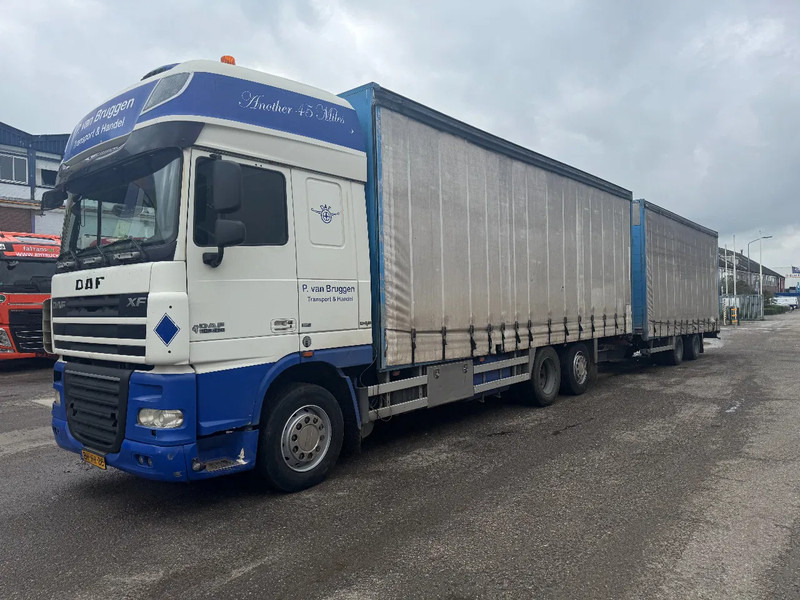 DAF XF 105.410 6X2 EURO 5 + GROENEWEGEN HANGER - Камион с брезент: снимка 1 DAF XF 105.410 6X2 EURO 5 + GROENEWEGEN HANGER - Камион с брезент: снимка 1