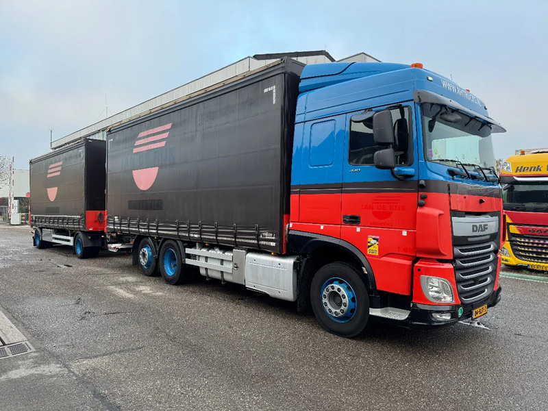 DAF XF 440 6X2 EURO 6 + HERTOGHS HANGER 2X BPW AXLE DHOLLANDIA 3000 KG - Камион с брезент: снимка 3 DAF XF 440 6X2 EURO 6 + HERTOGHS HANGER 2X BPW AXLE DHOLLANDIA 3000 KG - Камион с брезент: снимка 3
