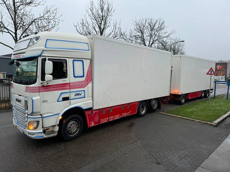 DAF XF 510 6X2 + KELBERG HANGER EURO 6 ZEPRO + REMOTE RETARDER - Камион фургон: снимка 1 DAF XF 510 6X2 + KELBERG HANGER EURO 6 ZEPRO + REMOTE RETARDER - Камион фургон: снимка 1