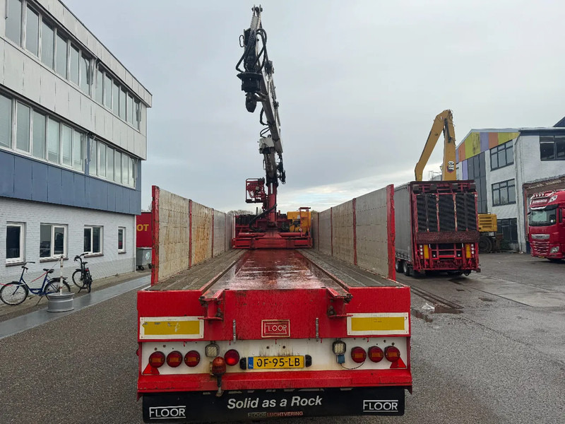 Floor FLO-17-30H + HIAB R-165-F1 - Бордово полуремарке/ Платформа: снимка 3 Floor FLO-17-30H + HIAB R-165-F1 - Бордово полуремарке/ Платформа: снимка 3