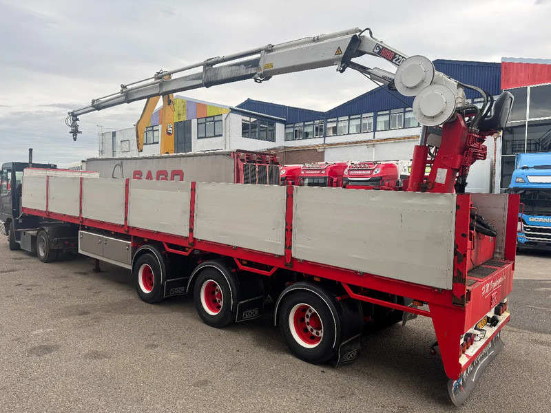 Floor FLO-17-30H2 + HIAB R220-F5 - Бордово полуремарке/ Платформа: снимка 3 Floor FLO-17-30H2 + HIAB R220-F5 - Бордово полуремарке/ Платформа: снимка 3