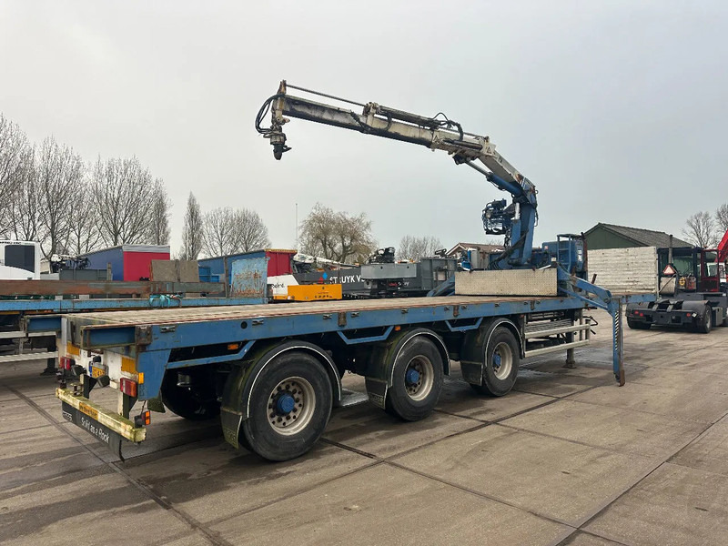 Floor MET HIAB R165-F2, LAATSTE 2 ASSEN GESTUURD - Бордово полуремарке/ Платформа: снимка 2 Floor MET HIAB R165-F2, LAATSTE 2 ASSEN GESTUURD - Бордово полуремарке/ Платформа: снимка 2