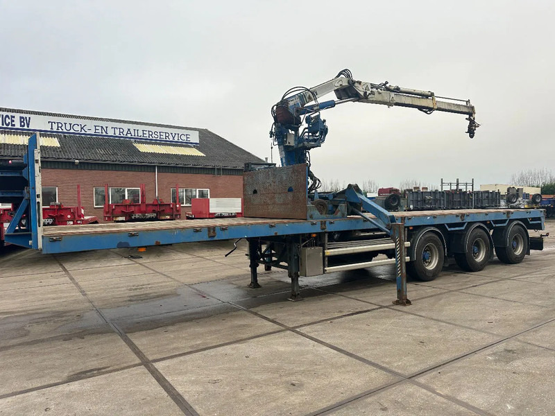 Floor MET HIAB R165-F2, LAATSTE 2 ASSEN GESTUURD - Бордово полуремарке/ Платформа: снимка 1 Floor MET HIAB R165-F2, LAATSTE 2 ASSEN GESTUURD - Бордово полуремарке/ Платформа: снимка 1