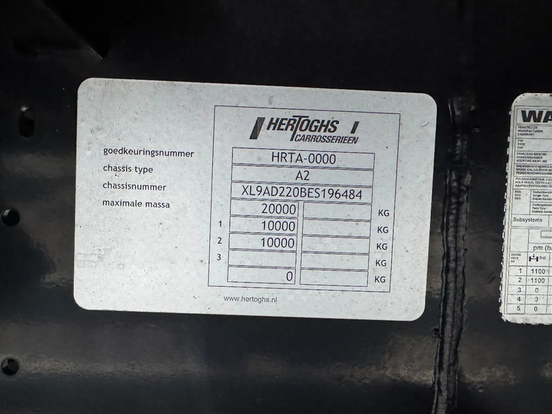 Hertoghs AC2 BPW AXLE SLIDING ROOF - Брезентово ремарке: снимка 5 Hertoghs AC2 BPW AXLE SLIDING ROOF - Брезентово ремарке: снимка 5