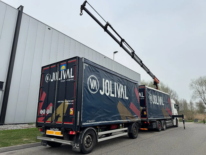 MAN TGX 26.480 6X2 - EURO 6 + PALFINGER PK20002 + REMOTE + LECITRAILER HANGER - Камион с брезент, Камион с кран: снимка 2 MAN TGX 26.480 6X2 - EURO 6 + PALFINGER PK20002 + REMOTE + LECITRAILER HANGER - Камион с брезент, Камион с кран: снимка 2