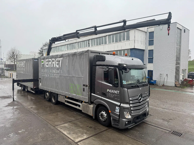 Mercedes-Benz Actros 2645 PALFINGER PK 19 + REMOTE CONTROL + ROYEN HANGER COMPLETE 2017! - Камион с брезент, Камион с кран: снимка 3 Mercedes-Benz Actros 2645 PALFINGER PK 19 + REMOTE CONTROL + ROYEN HANGER COMPLETE 2017! - Камион с брезент, Камион с кран: снимка 3