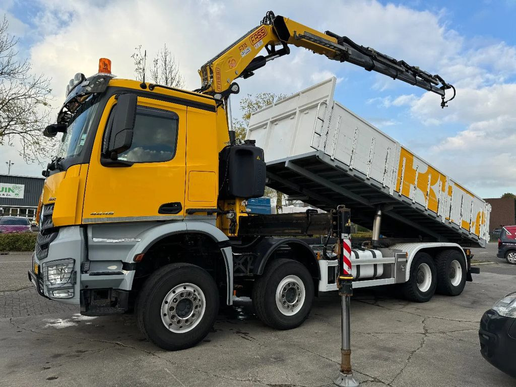Mercedes-Benz Actros 4448 - 8X4 + EURO 6 + FASSI F315 + REMOTE - Бордови камион, Камион с кран: снимка 1 Mercedes-Benz Actros 4448 - 8X4 + EURO 6 + FASSI F315 + REMOTE - Бордови камион, Камион с кран: снимка 1