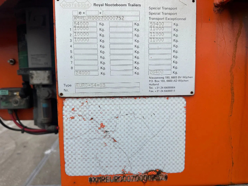 Nooteboom EURO 54-03 3 AXLE STEERING 5,3 METER EXTENDABLE - Нискорамна площадка полуремарке: снимка 4 Nooteboom EURO 54-03 3 AXLE STEERING 5,3 METER EXTENDABLE - Нискорамна площадка полуремарке: снимка 4
