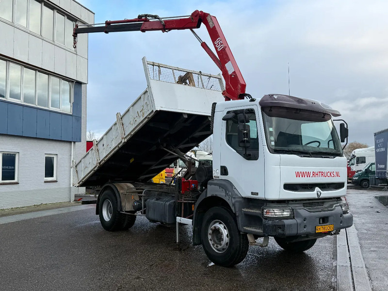 Renault Kerax 260 4X2 + HMF 953 K2 CRANE + TIPPER MARREL - EURO 3 - MANUAL - FULL STEEL SUSP. - Самосвал камион, Камион с кран: снимка 3 Renault Kerax 260 4X2 + HMF 953 K2 CRANE + TIPPER MARREL - EURO 3 - MANUAL - FULL STEEL SUSP. - Самосвал камион, Камион с кран: снимка 3