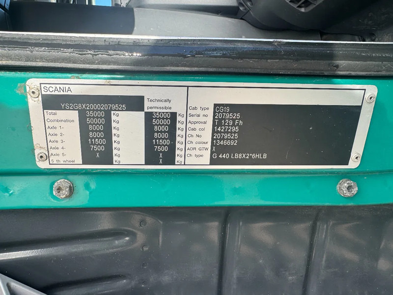 Лизинг на Scania G440 8X2 EURO 6 HMF 8520 + REMOTE CONTROL TWISTLOCKS Scania G440 8X2 EURO 6 HMF 8520 + REMOTE CONTROL TWISTLOCKS: снимка 16