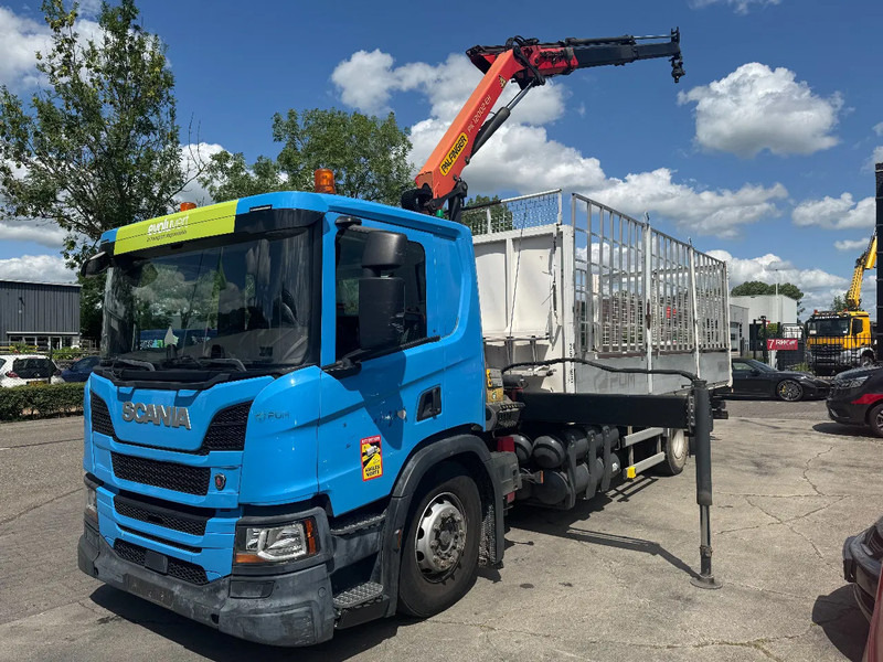 Scania P280 4X2 EURO 6 PALFINGER PK12002 + REMOTE CONTROL - Бордови камион, Камион с кран: снимка 2 Scania P280 4X2 EURO 6 PALFINGER PK12002 + REMOTE CONTROL - Бордови камион, Камион с кран: снимка 2