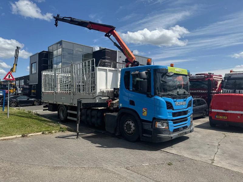 Scania P280 4X2 EURO 6 PALFINGER PK12002 + REMOTE CONTROL - Бордови камион, Камион с кран: снимка 1 Scania P280 4X2 EURO 6 PALFINGER PK12002 + REMOTE CONTROL - Бордови камион, Камион с кран: снимка 1