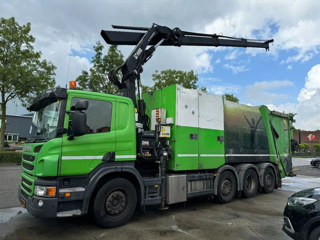 Scania P360 8X2 - HIAB 211BW-3 + FAUN VARIOPRESS - ONLY - Камион с кран, Боклукчийска кола: снимка 2 Scania P360 8X2 - HIAB 211BW-3 + FAUN VARIOPRESS - ONLY - Камион с кран, Боклукчийска кола: снимка 2