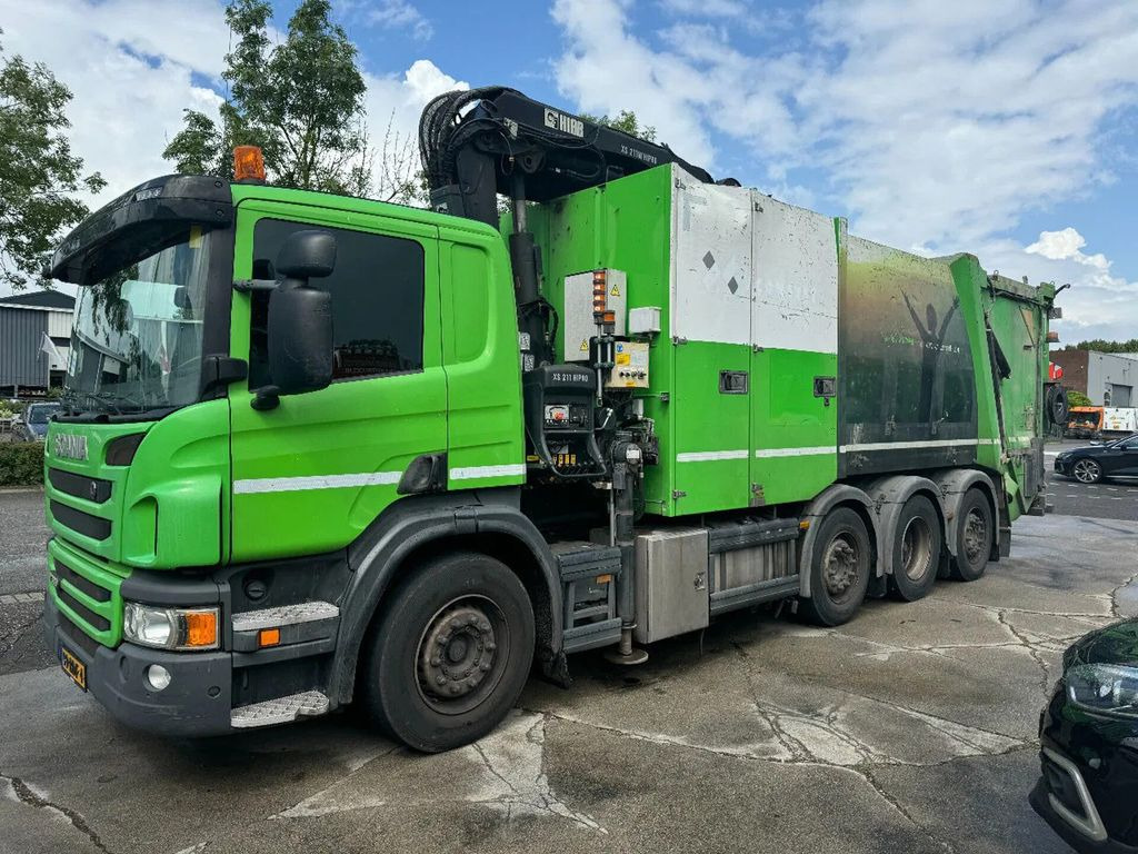 Scania P360 8X2 - HIAB 211BW-3 + FAUN VARIOPRESS - ONLY - Камион с кран, Боклукчийска кола: снимка 3 Scania P360 8X2 - HIAB 211BW-3 + FAUN VARIOPRESS - ONLY - Камион с кран, Боклукчийска кола: снимка 3