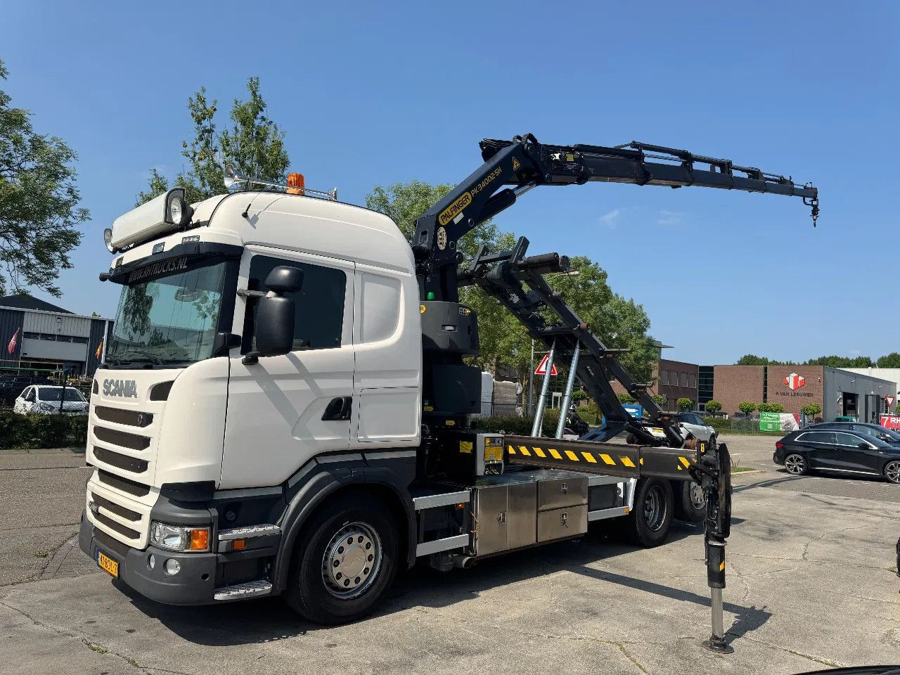 Scania R450 6X2 - EURO 6 + PALFINGER PK 32002-SH + REMO - Мултилифт с кука камион, Камион с кран: снимка 1 Scania R450 6X2 - EURO 6 + PALFINGER PK 32002-SH + REMO - Мултилифт с кука камион, Камион с кран: снимка 1