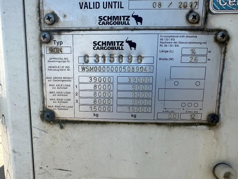 Рефрижератор полуремарке Schmitz Cargobull Schmitz Cargobull PRICES FROM €6950 TO €8950,- 40 X CARRIER 1850 MT D/E SAF AXELS: снимка 7