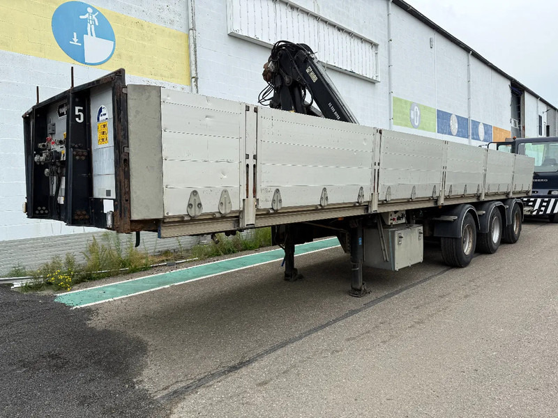 Van Hool VHLO-205 AN, HIAB 099E-1HIPRO - Бордово полуремарке/ Платформа: снимка 1 Van Hool VHLO-205 AN, HIAB 099E-1HIPRO - Бордово полуремарке/ Платформа: снимка 1