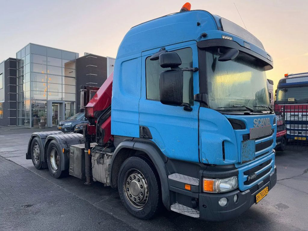 Влекач Scania P450 6X2 - EURO 6 + HMF 2620-K5 + REMOTE + LIFT: снимка 15