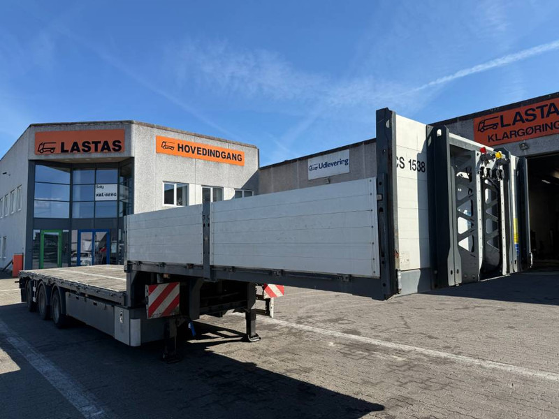 Brdr Platz 3-axle Stepdeck/Tiefbettauflieger/Nedby - Нискорамна площадка полуремарке: снимка 1 Brdr Platz 3-axle Stepdeck/Tiefbettauflieger/Nedby - Нискорамна площадка полуремарке: снимка 1