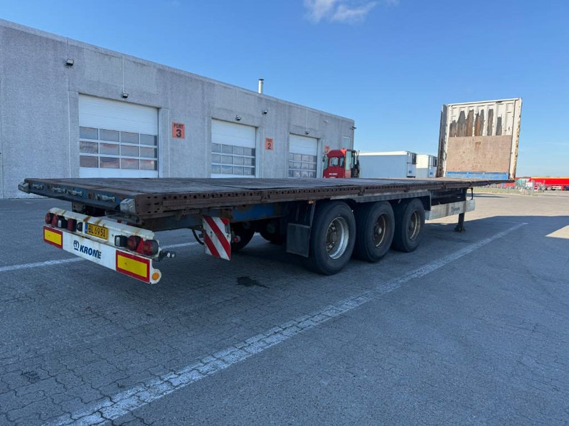 Krone Flatbed / Flachbettauflieger / Ladtrailer - Бордово полуремарке/ Платформа: снимка 3 Krone Flatbed / Flachbettauflieger / Ladtrailer - Бордово полуремарке/ Платформа: снимка 3