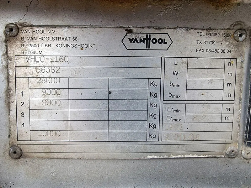 Брезентово полуремарке Van Hool BPW - Trommelremmen: снимка 15