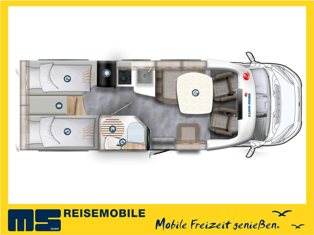Eura Mobil PROFILA T 695 EB /-2025-/ MONDIAL / EINZELBETTEN - Полуинтегриран кемпер: снимка 2 Eura Mobil PROFILA T 695 EB /-2025-/ MONDIAL / EINZELBETTEN - Полуинтегриран кемпер: снимка 2