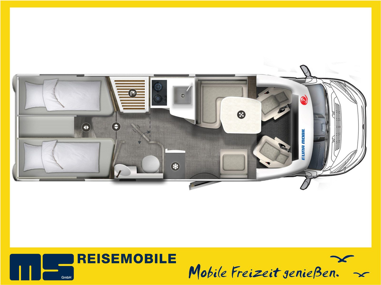 Eura Mobil PROFILA T 720 EB - 101 EDITION / EINZELBETTEN - Полуинтегриран кемпер: снимка 2 Eura Mobil PROFILA T 720 EB - 101 EDITION / EINZELBETTEN - Полуинтегриран кемпер: снимка 2