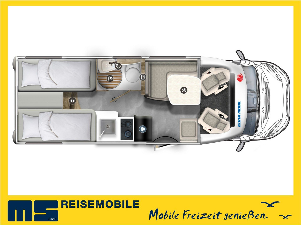 HYMER / ERIBA / HYMERCAR EXSIS T 588 / SAT / AHK / NAVI / EINZELBETTEN - Полуинтегриран кемпер: снимка 2 HYMER / ERIBA / HYMERCAR EXSIS T 588 / SAT / AHK / NAVI / EINZELBETTEN - Полуинтегриран кемпер: снимка 2