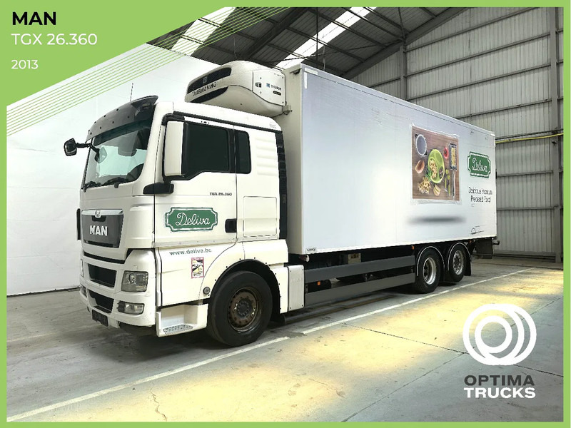 MAN TGX 26.360 steerable lift axles / hefbare stuurasen / essieux relevables directionnels - Рефрижератор камион: снимка 1 MAN TGX 26.360 steerable lift axles / hefbare stuurasen / essieux relevables directionnels - Рефрижератор камион: снимка 1