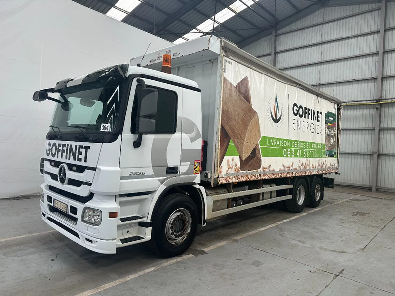Mercedes-Benz Actros 2636 RETARDER / 283568 km / 6x2 / EURO 5 / ADR / MP3 - Камион с брезент: снимка 1 Mercedes-Benz Actros 2636 RETARDER / 283568 km / 6x2 / EURO 5 / ADR / MP3 - Камион с брезент: снимка 1
