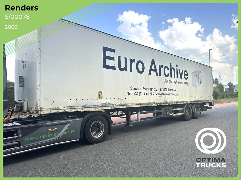 Renders S/00078 met laadklep - Затворена каросерия полуремарке: снимка 1 Renders S/00078 met laadklep - Затворена каросерия полуремарке: снимка 1