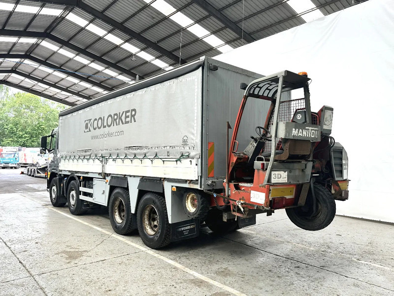 Volvo FM 400 8x4 with MANITOU 3D Lift - Камион с брезент, Камион с кран: снимка 3 Volvo FM 400 8x4 with MANITOU 3D Lift - Камион с брезент, Камион с кран: снимка 3