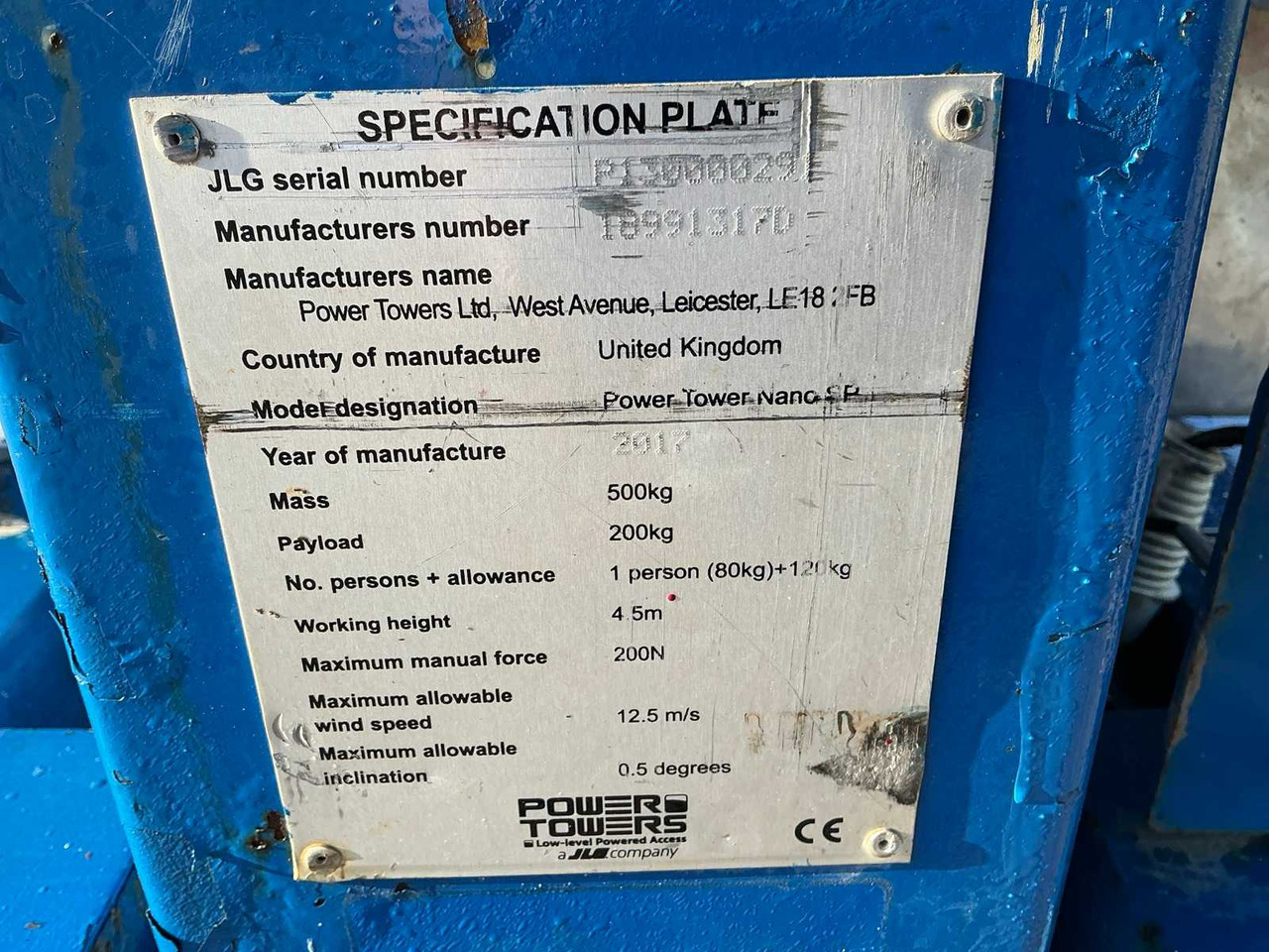 Работна площадка 2017 JLG NANO SP AERIAL WORK PLATFORM: снимка 9