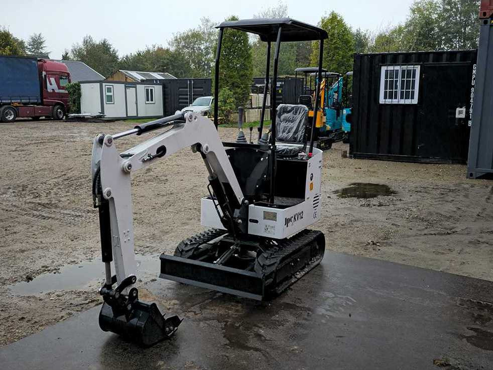 2025 - JPC - KV12 - WHITE - MINI EXCAVATOR - Мини багер: снимка 4 2025 - JPC - KV12 - WHITE - MINI EXCAVATOR - Мини багер: снимка 4