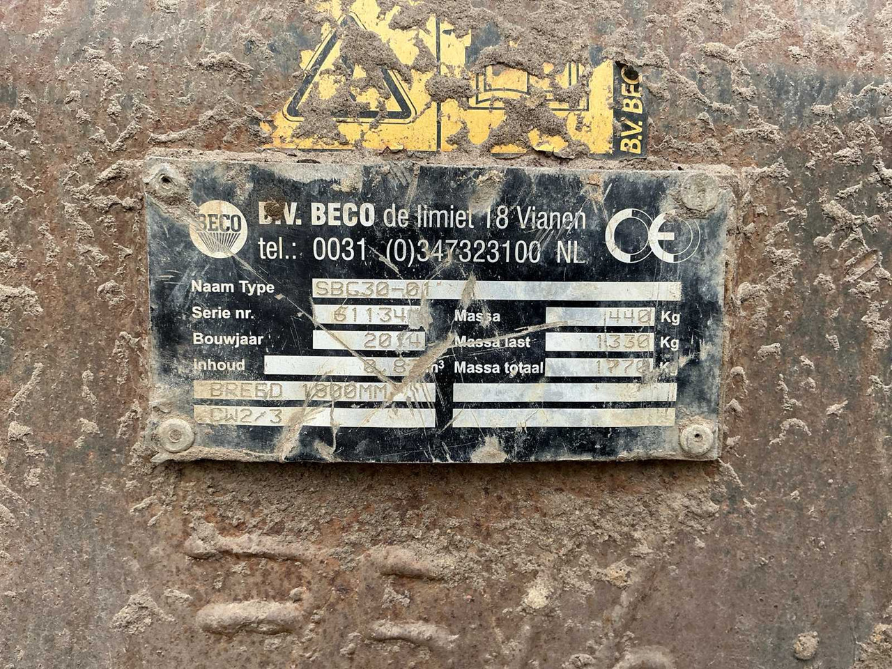 Beco SBG30-01 - Кофа за багер: снимка 4 Beco SBG30-01 - Кофа за багер: снимка 4