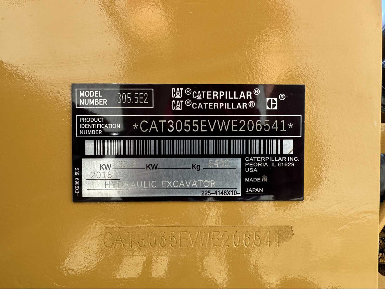 Верижен багер Caterpillar 305.5E2: снимка 42