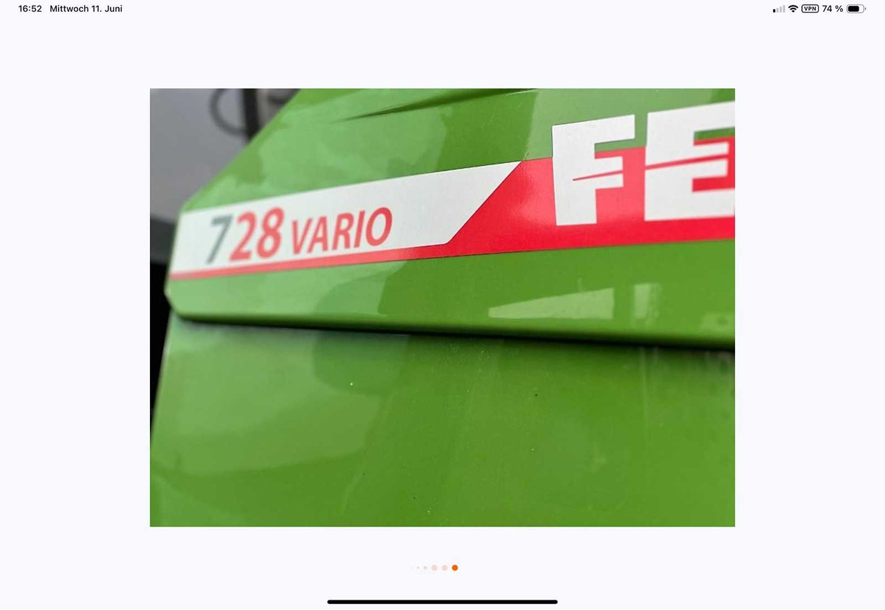 Fendt 728 Vario Gen7 Profi+ Setting2 - Трактор: снимка 5 Fendt 728 Vario Gen7 Profi+ Setting2 - Трактор: снимка 5