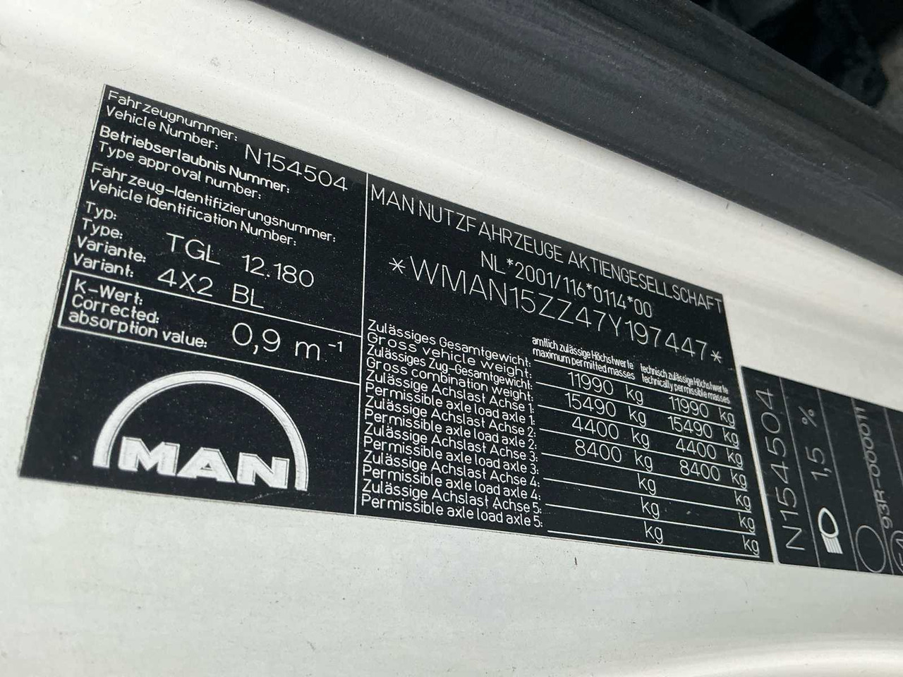 Камион 2007 MAN TGL 12.180 TRUCK: снимка 39