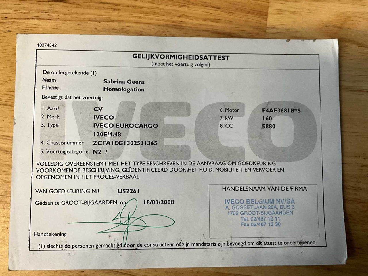 Камион 2008 IVECO EUROCARGO 120E22 - HYDRAULIC TAIL LIFT: снимка 43 Камион 2008 IVECO EUROCARGO 120E22 - HYDRAULIC TAIL LIFT: снимка 43