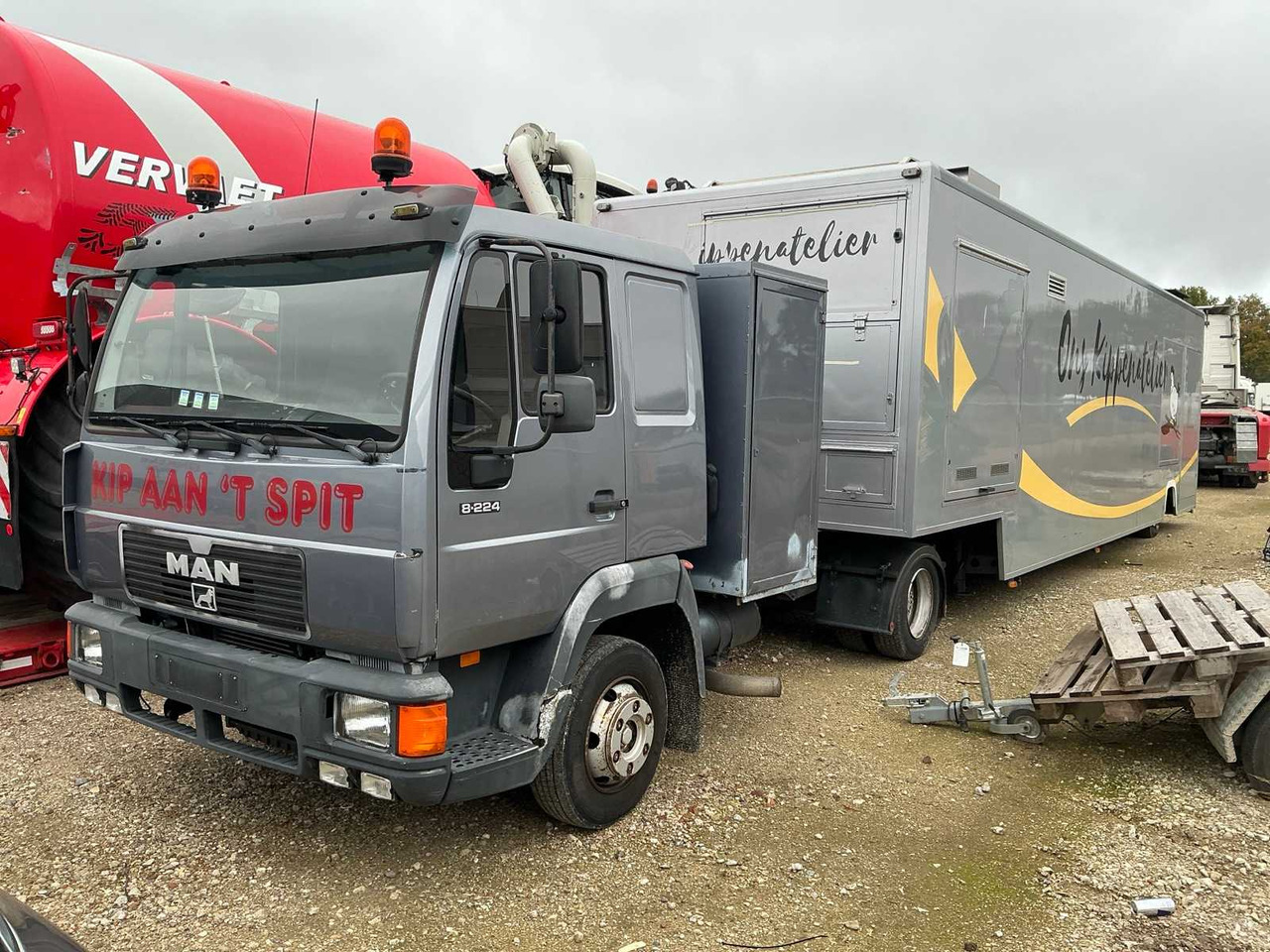 MAN 8-224 TRUCK WITH SEMI-TRAILER SALES - Камион: снимка 1 MAN 8-224 TRUCK WITH SEMI-TRAILER SALES - Камион: снимка 1