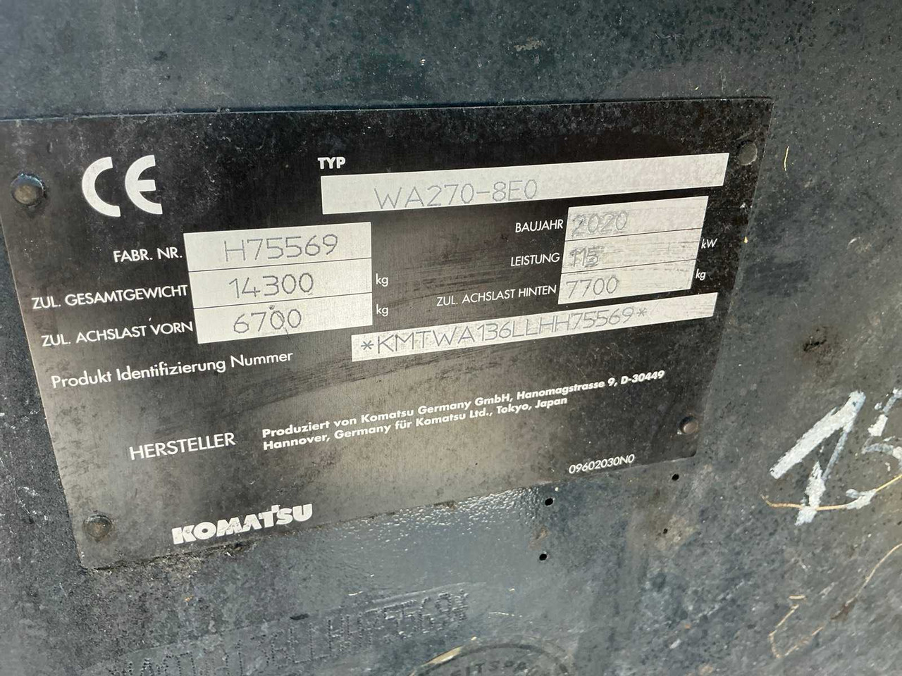Колесен товарач Komatsu WA270-8EO: снимка 21