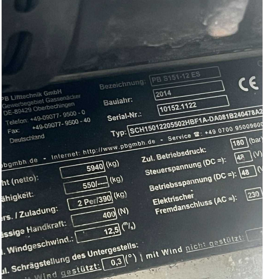 PB S151-12 ES - Работна площадка: снимка 5 PB S151-12 ES - Работна площадка: снимка 5