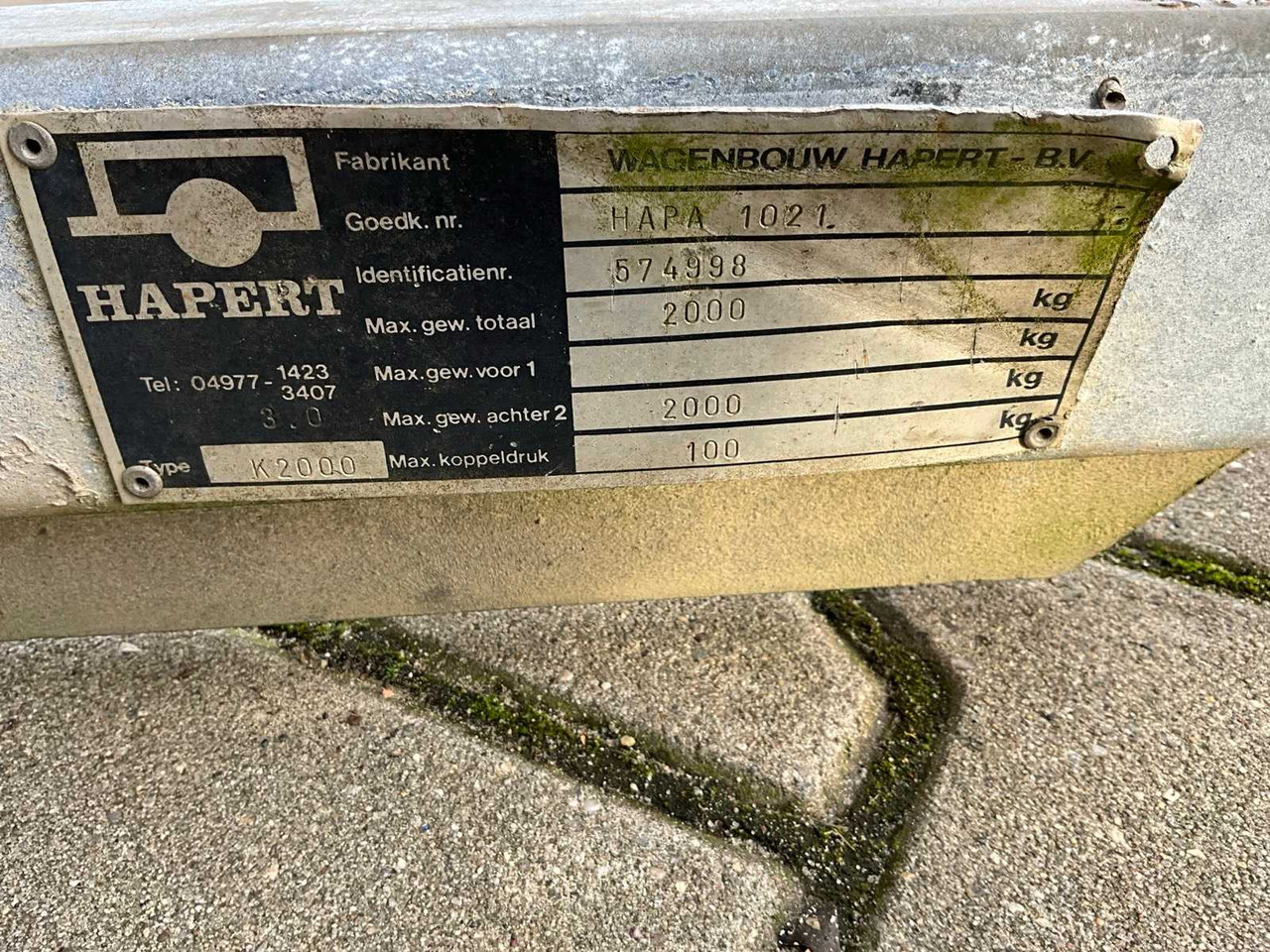 Ремарке HAPERT K2000 TRAILER TOP: снимка 7