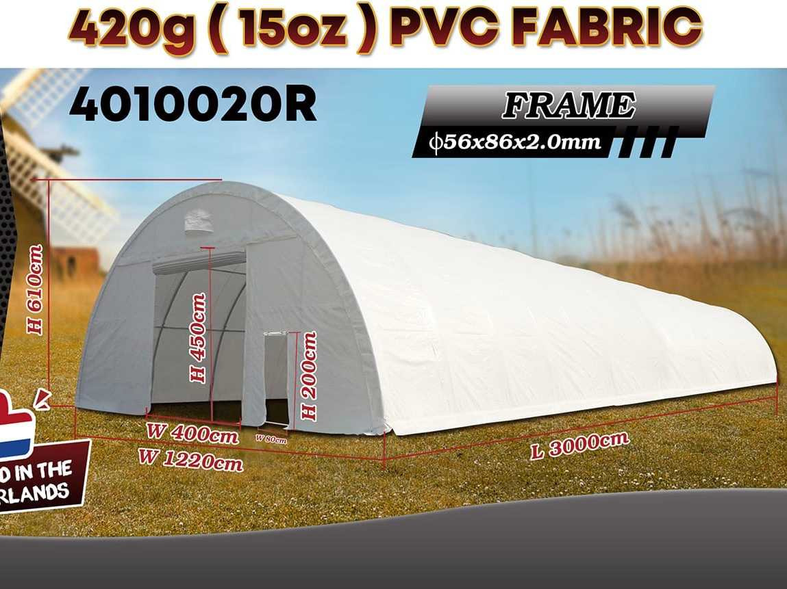 Rhino-Cross-Shelter 4010020R - 30x12,2x6,1 m - Резервоар за съхранение: снимка 2 Rhino-Cross-Shelter 4010020R - 30x12,2x6,1 m - Резервоар за съхранение: снимка 2