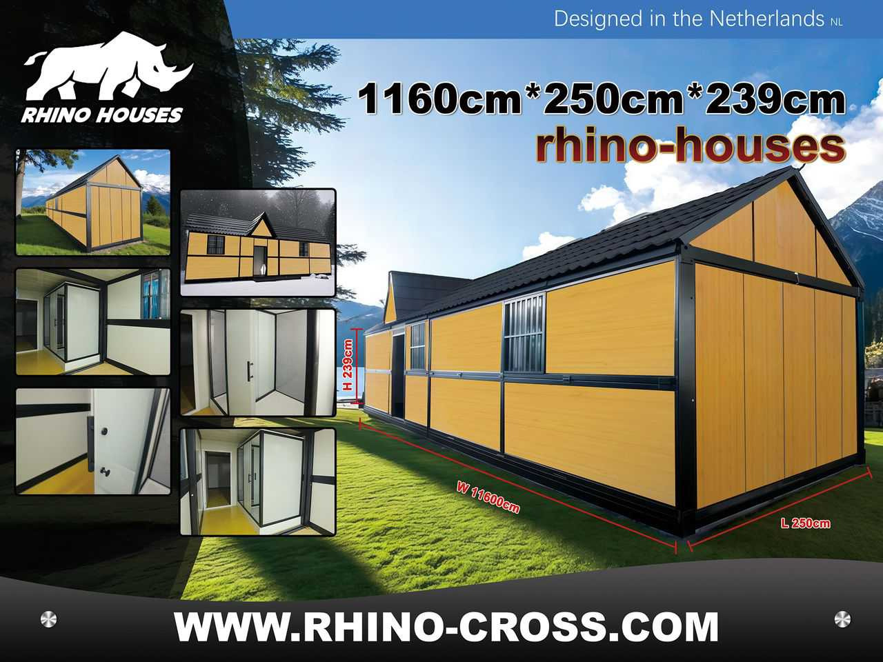 Rhino-houses 1160x250x239 cm - Жилищен контейнер: снимка 2 Rhino-houses 1160x250x239 cm - Жилищен контейнер: снимка 2