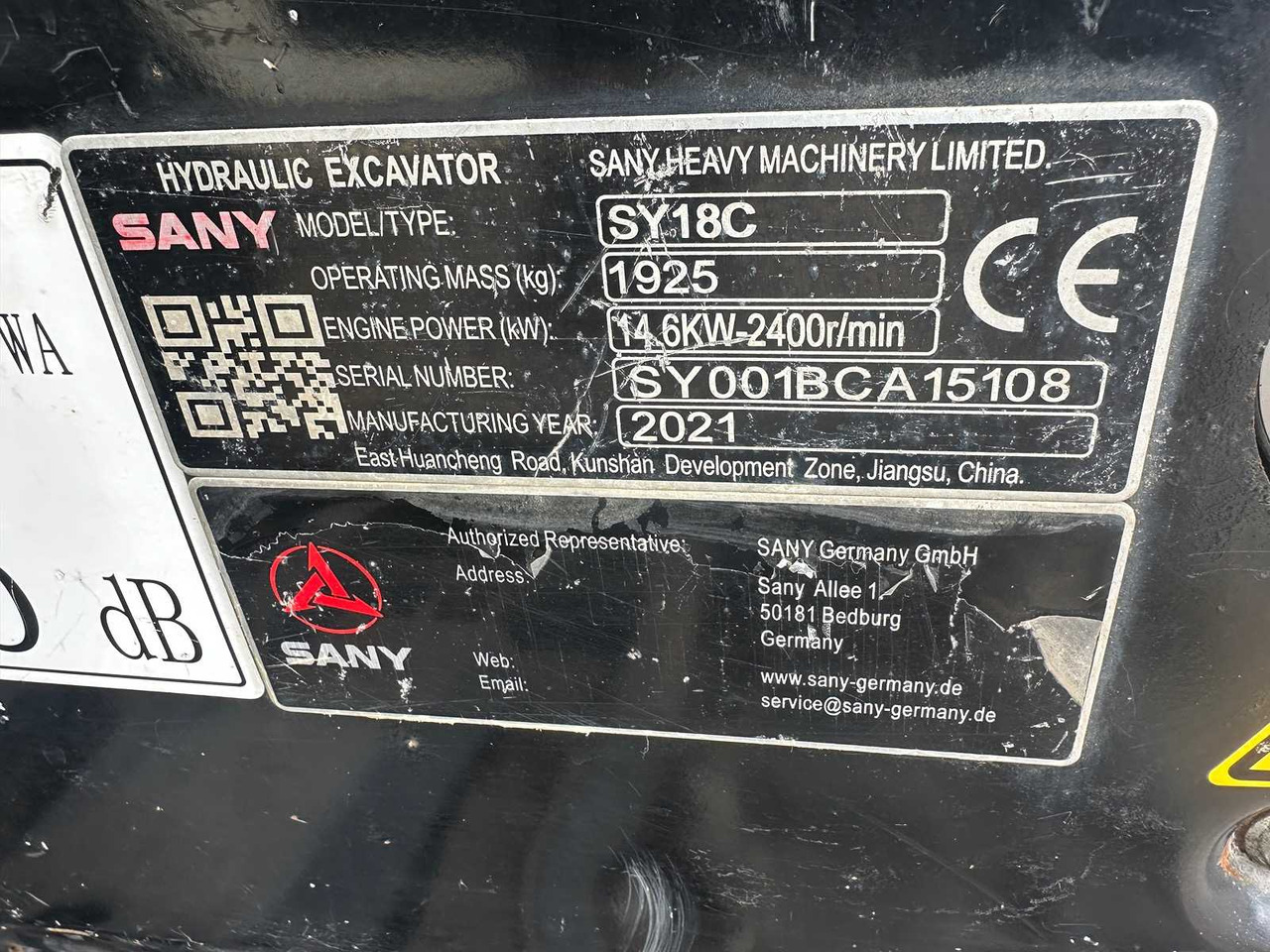 Мини багер Sany SY18C: снимка 19