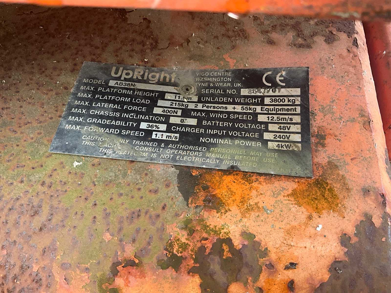 Работна площадка "Upright" "UPRIGHT" - AB38N - ARTICULATED TELESCOPIC BOOM LIFT - 2007: снимка 18